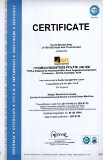 Promech Industries Pvt. Ltd. (mark color sorter)